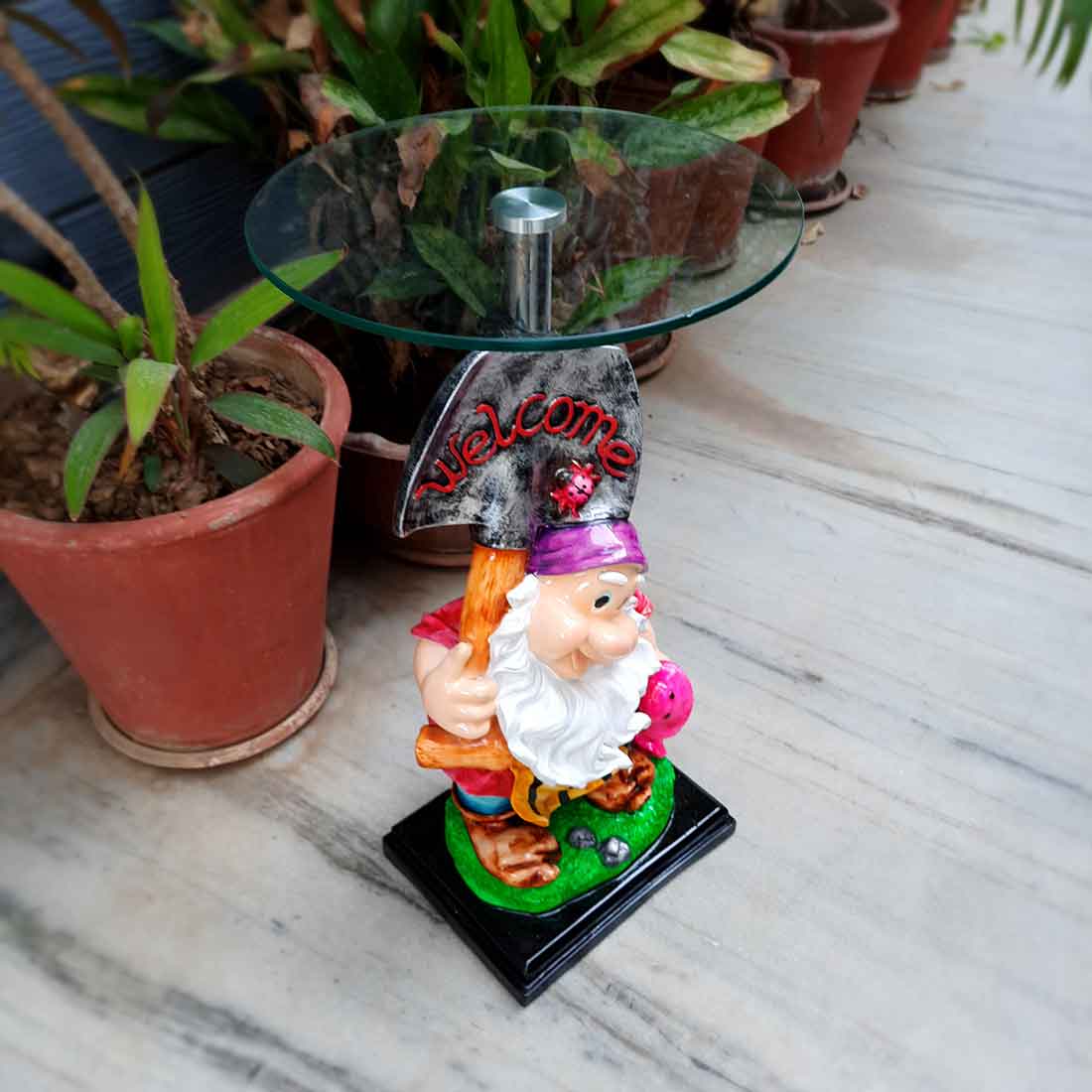 Designer Coffee Table | Side Table for Interiors Décor - 17 Inch - ApkaMart