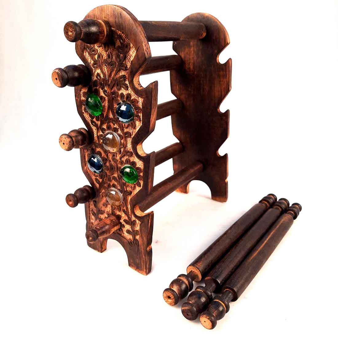 Bangle Stand - for Bangles & Dressing table - 6 Rod -11 Inch - ApkaMart