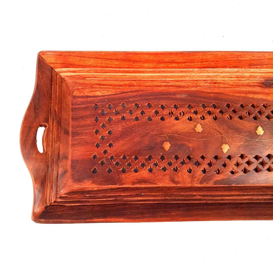 Wooden Serving Tray Set - Dry Fruit Serving Tray - Set of 3 - ApkaMart