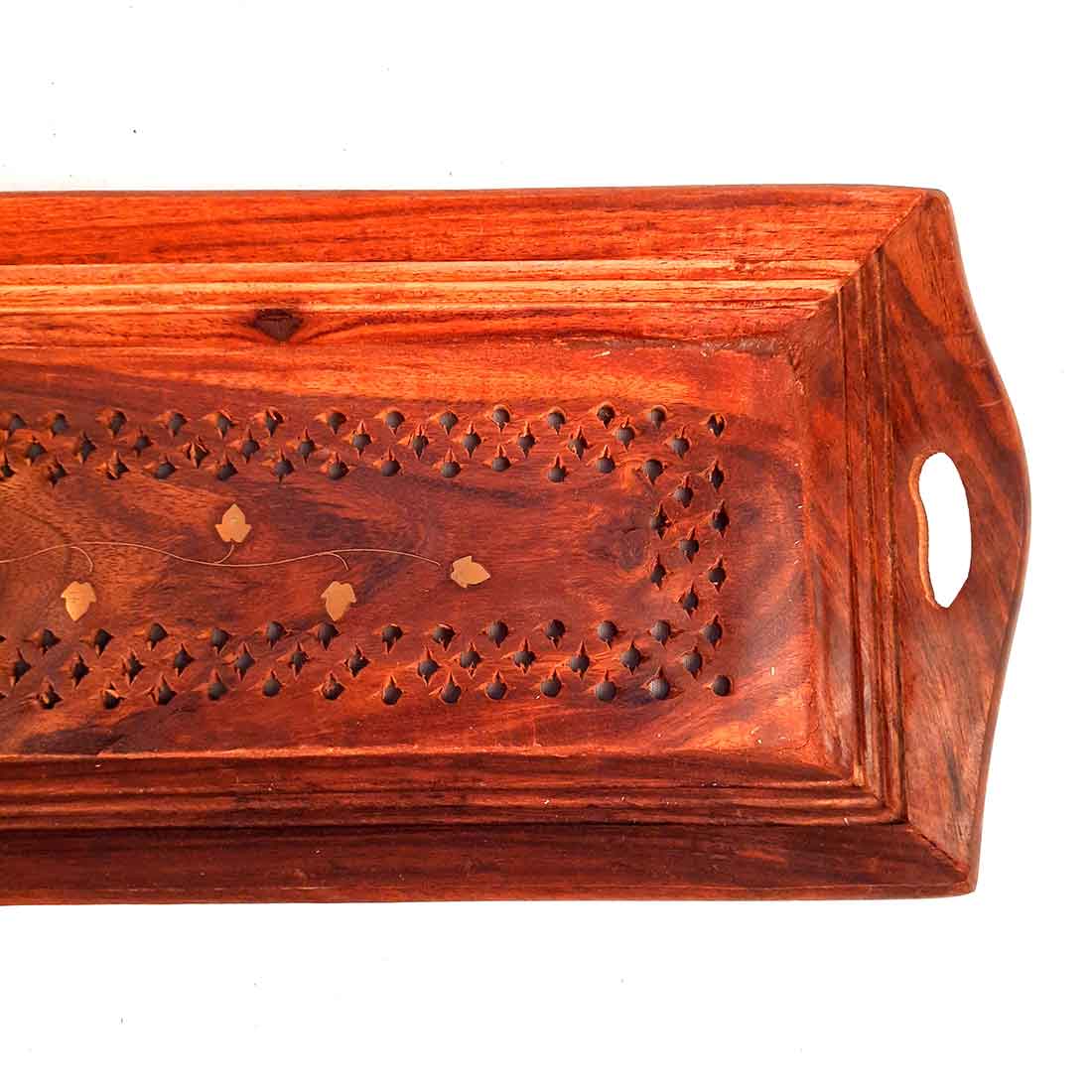 Wooden Serving Tray Set - Dry Fruit Serving Tray - Set of 3 - ApkaMart