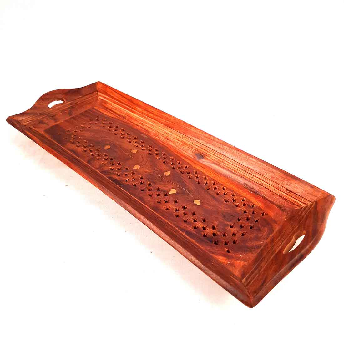 Wooden Serving Tray Set - Dry Fruit Serving Tray - Set of 3 - ApkaMart