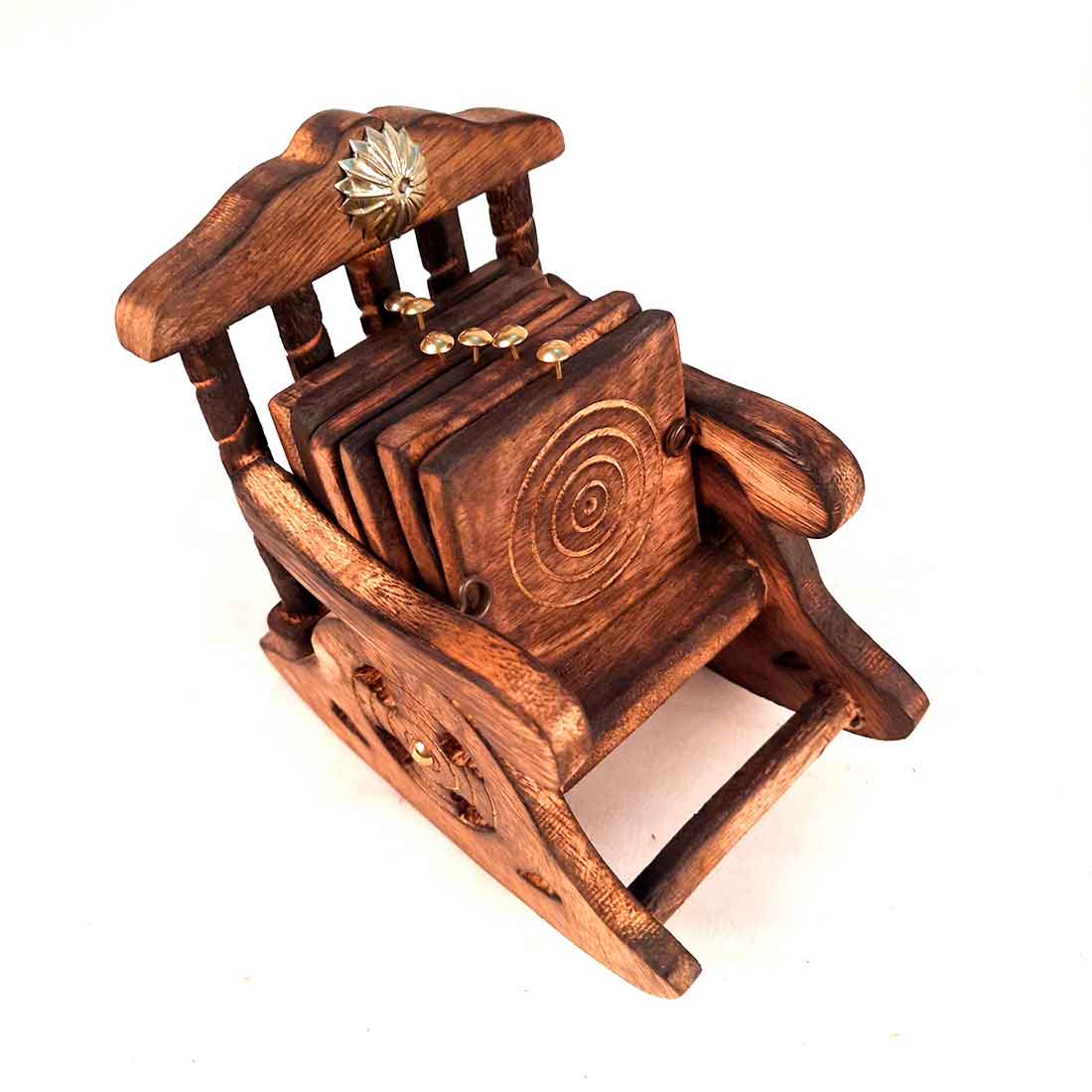 Tea Coaster - Rocking Chair Design - For Dining Table Decor - 4 Inch - ApkaMart