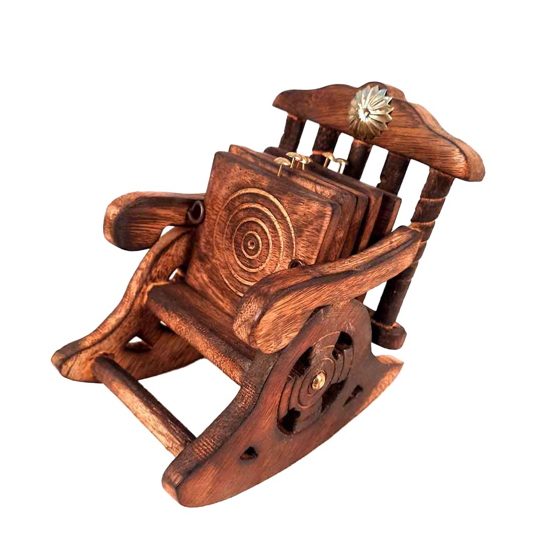 Tea Coaster - Rocking Chair Design - For Dining Table Decor - 4 Inch - ApkaMart