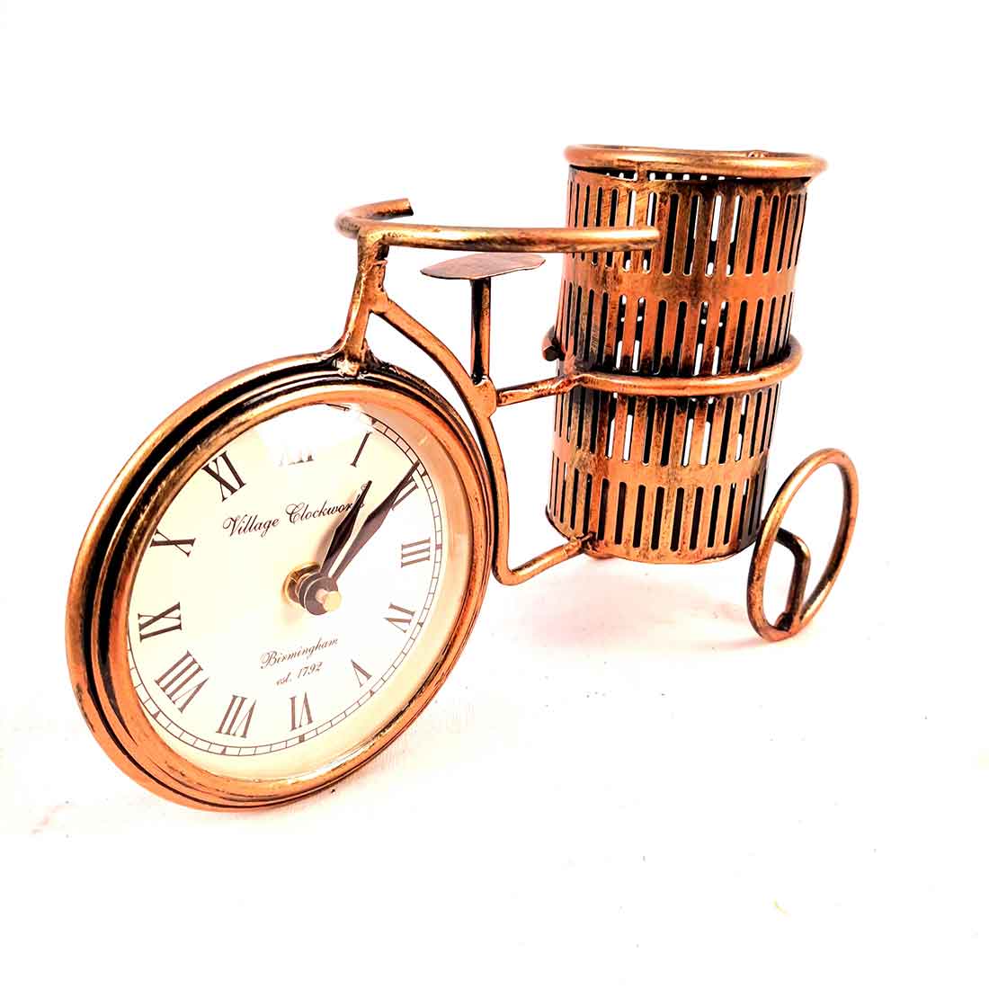 Antique Table Clock - For Table & Shlef Decor - 6 inch - ApkaMart