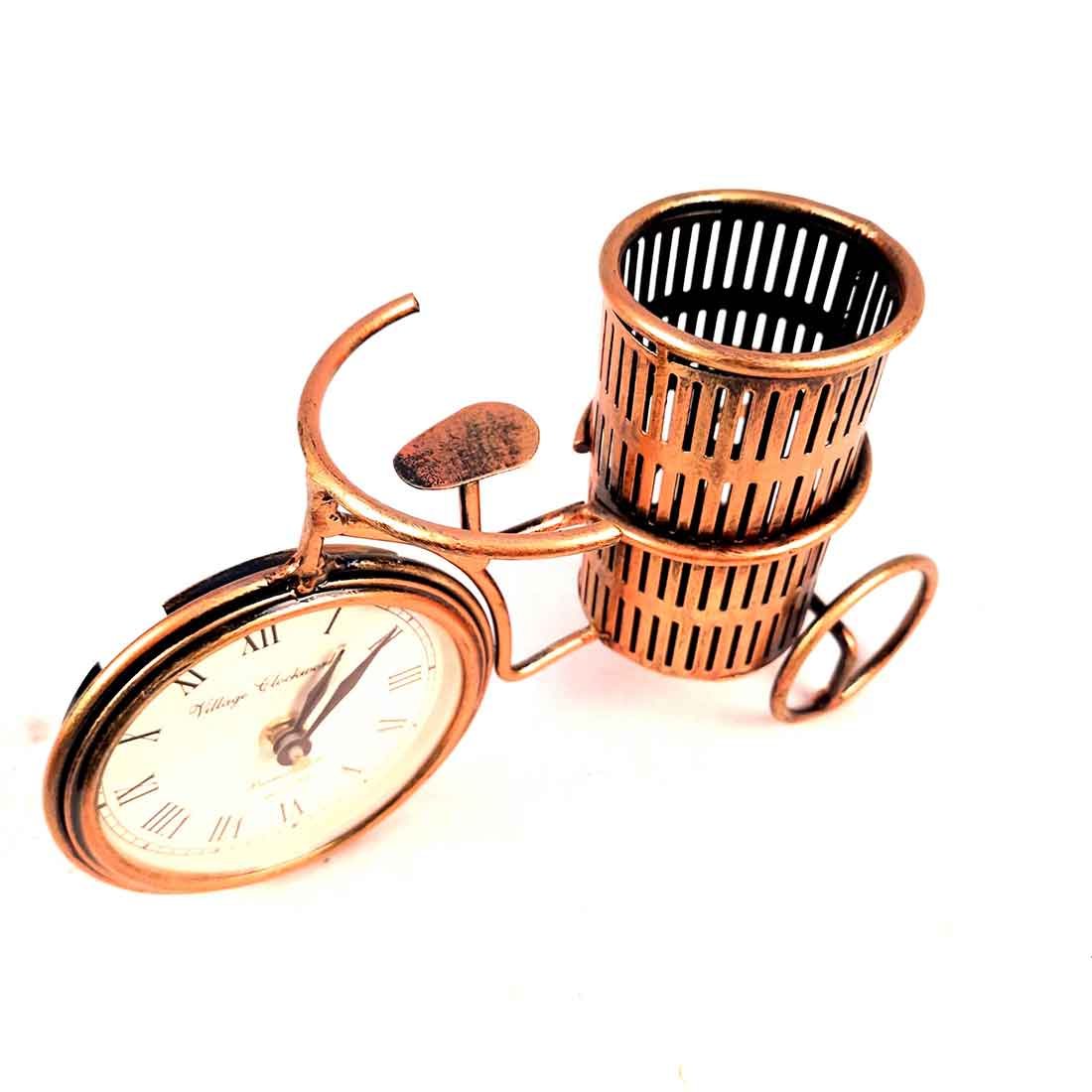 Antique Table Clock - For Table & Shlef Decor - 6 inch - ApkaMart