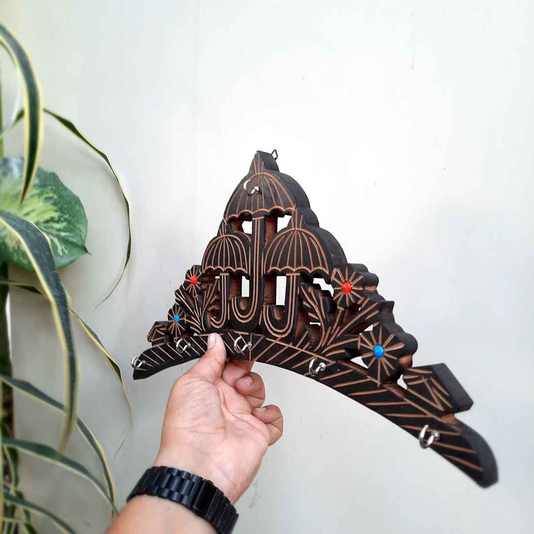 Wall Hanging Key Holder - Umbrella Design - for Wall & Home Decor -16 Inches - ApkaMart