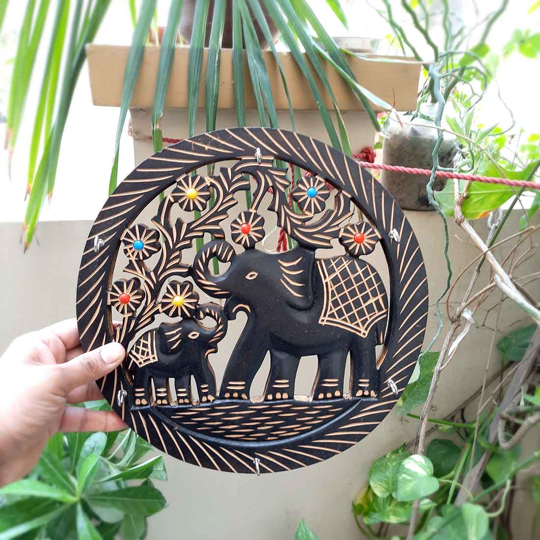 Wall Hook Elephant Design - Decorative Wall Hanger -11 Inches - ApkaMart