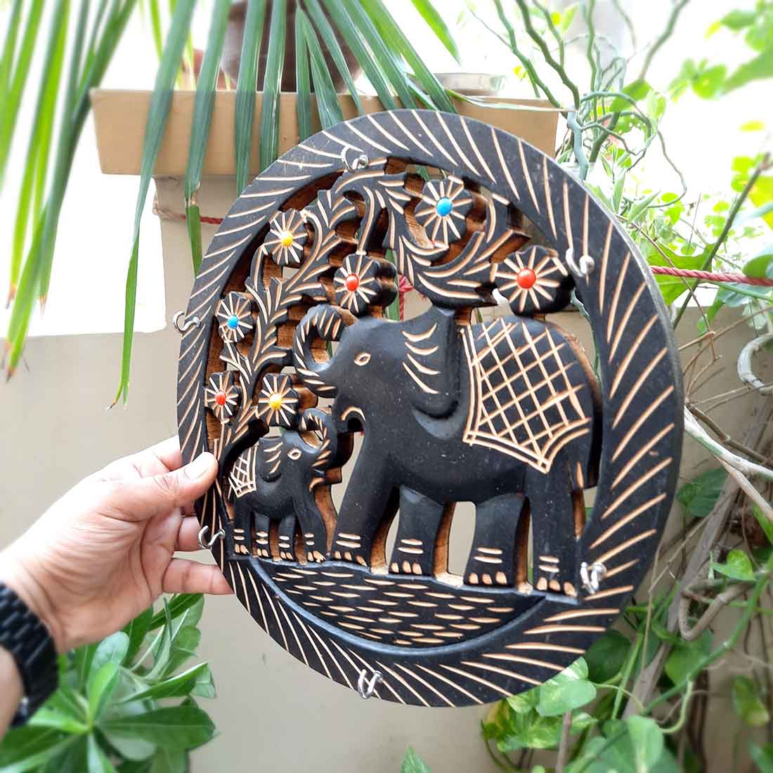 Wall Hook Elephant Design - Decorative Wall Hanger -11 Inches - ApkaMart