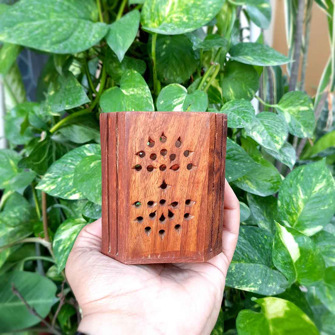 Wooden Pen Holder | Desk Organizer | Multipurpose Holder - for Office Desk - 4 Inch - ApkaMart