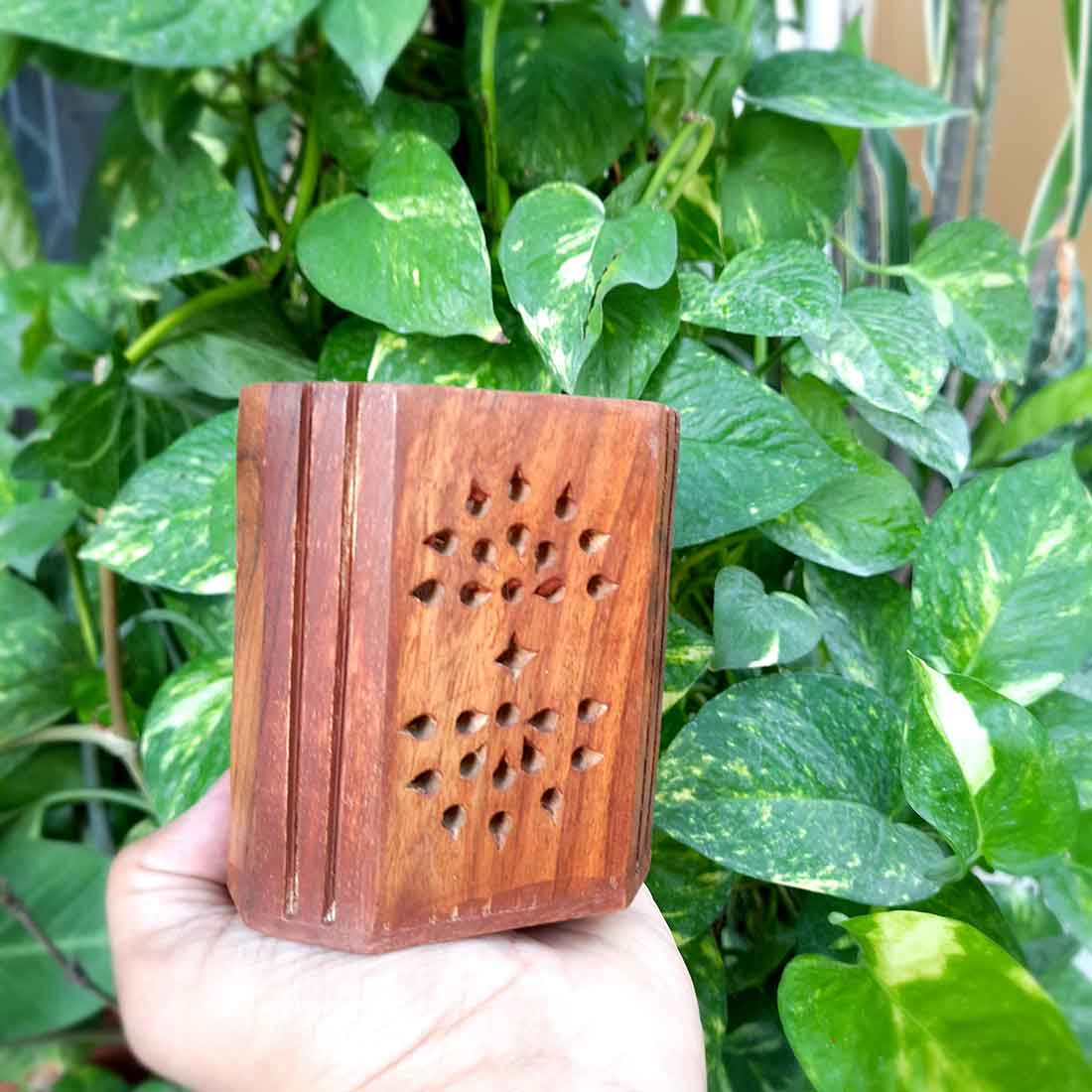 Wooden Pen Holder | Desk Organizer | Multipurpose Holder - for Office Desk - 4 Inch - ApkaMart