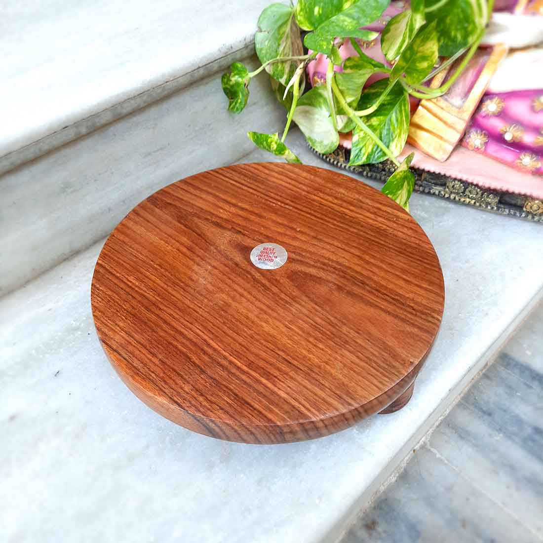 Sheesham Wood Chakla - Rolling Board - For Home & Kitchen -9 Inch - ApkaMart