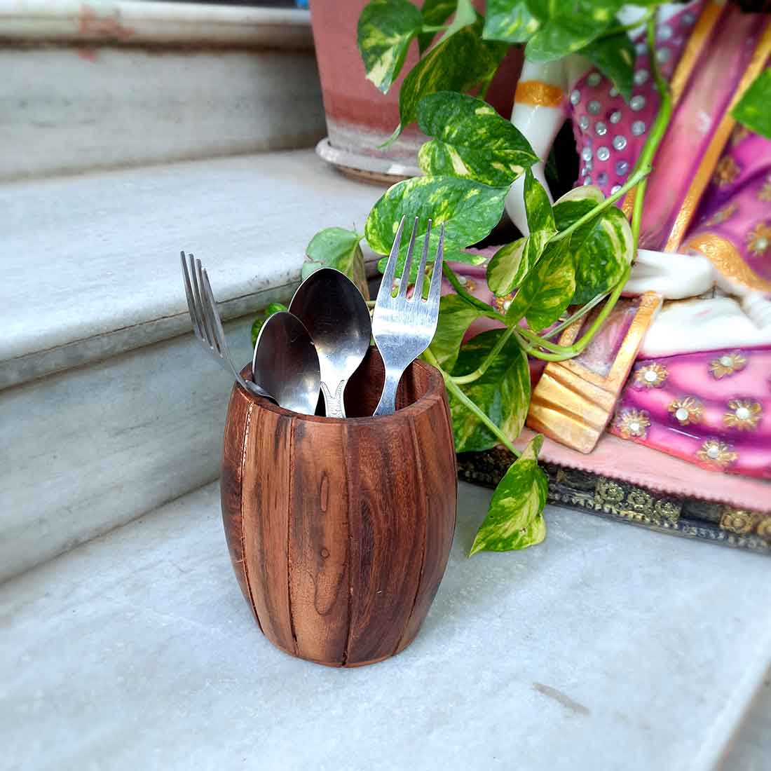 Cutlery Holder - For Spoon & Fork - Dining Table Organiser - 5 Inch - ApkaMart