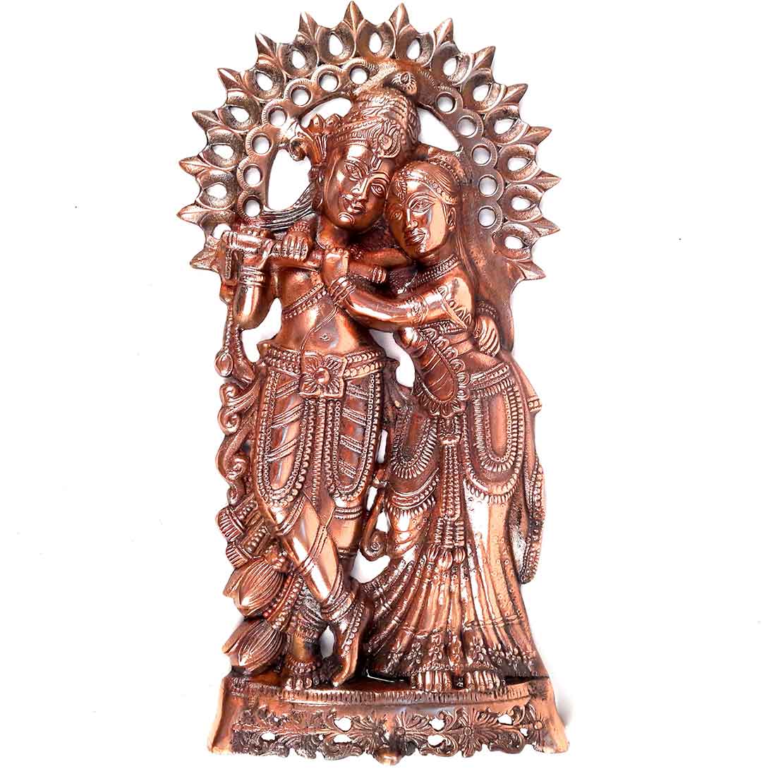 Radha Krishna Wall Hanging Idol | Shri Radha Krishna Large Wall Art Statue - for Gift, Home, Big Walls, Living Room, Office, Puja Room Decor - 21 Inch - Apkamart #Style_Design 2