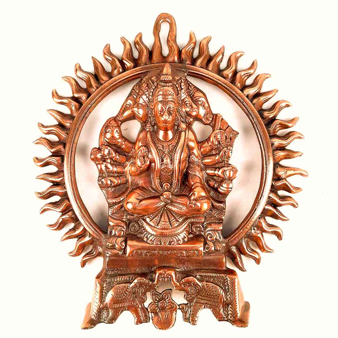 Panchmukhi Hanuman Wall Hanging - For Pooja & Mandir - 13 Inch - ApkaMart