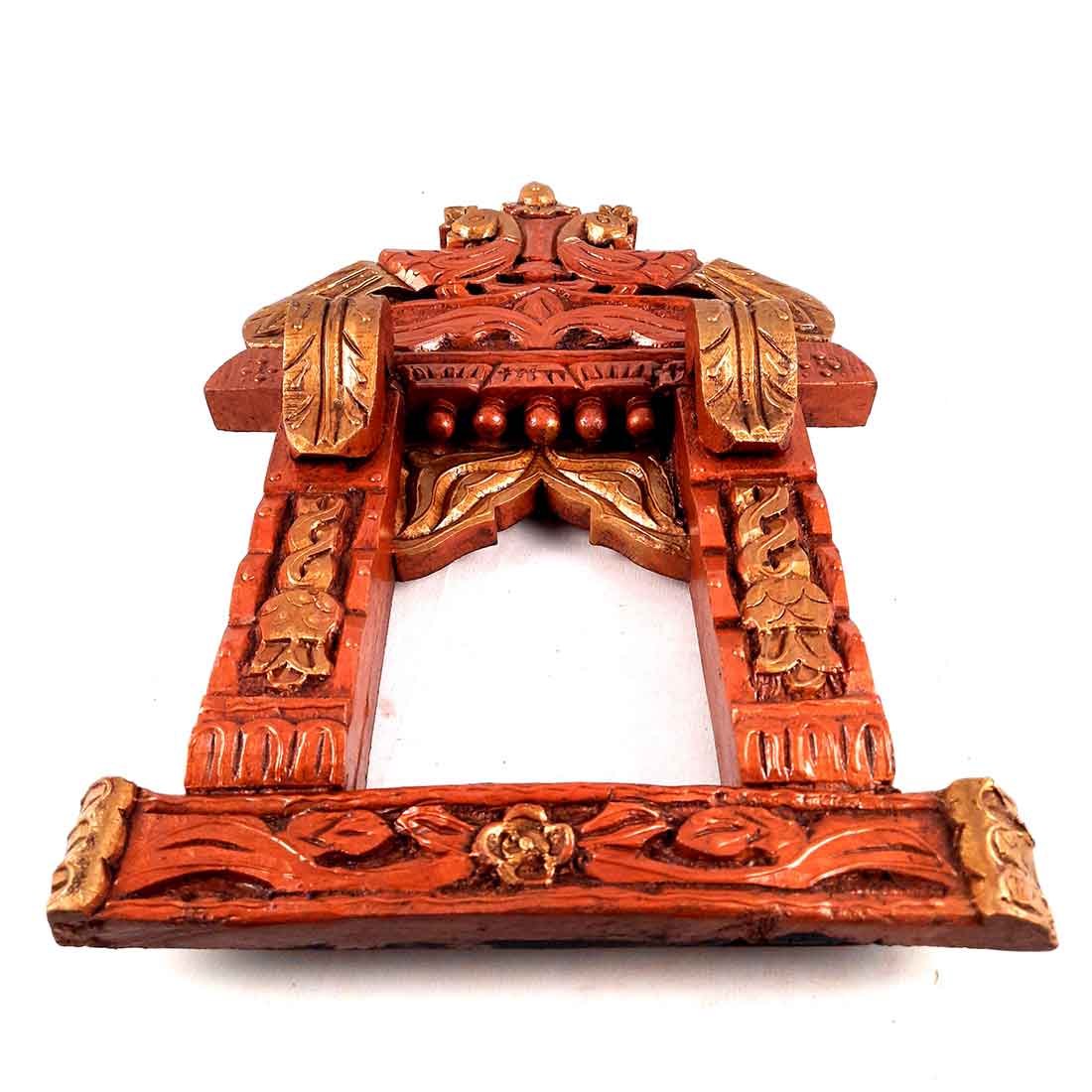 Peacock Jharokha - Wooden Wall Art - 18 Inch - ApkaMart