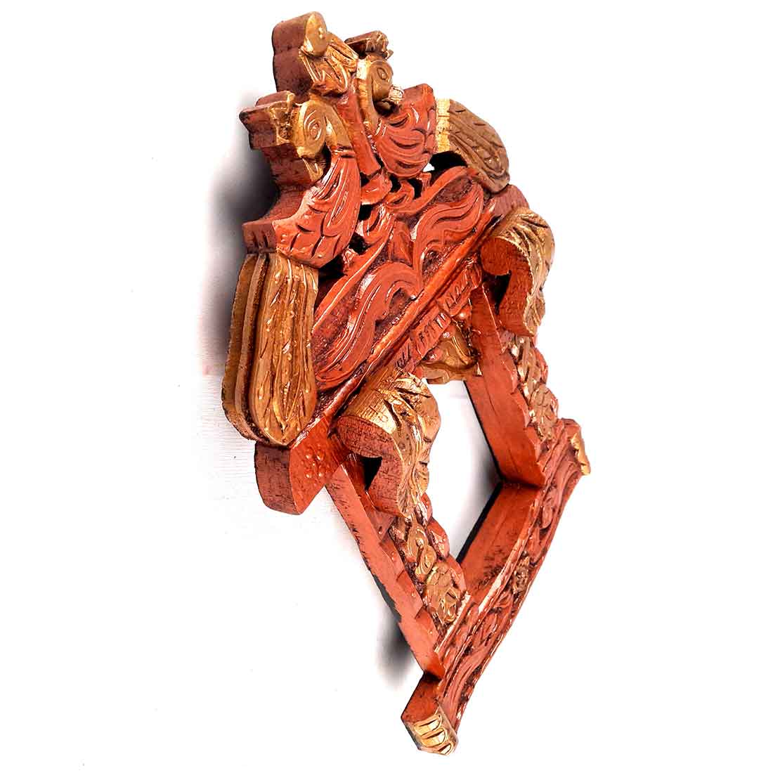 Peacock Jharokha - Wooden Wall Art - 18 Inch - ApkaMart