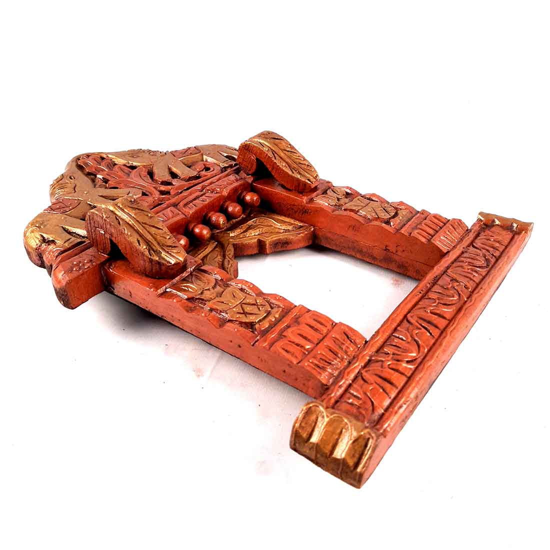 Wall Decor Elephant Jharokha - For Home Decor & Gifts - 18 Inch - ApkaMart #color_Brown
