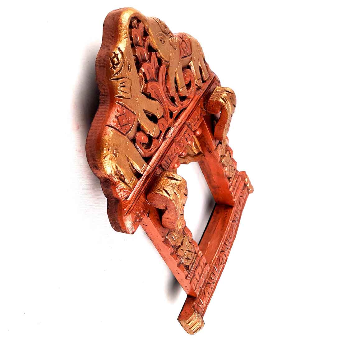 Wall Decor Elephant Jharokha - For Home Decor & Gifts - 18 Inch - ApkaMart #color_Brown