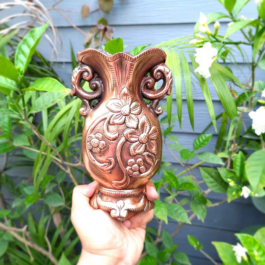 Artificial Flower Pot for Living Room - 8 Inch - ApkaMart