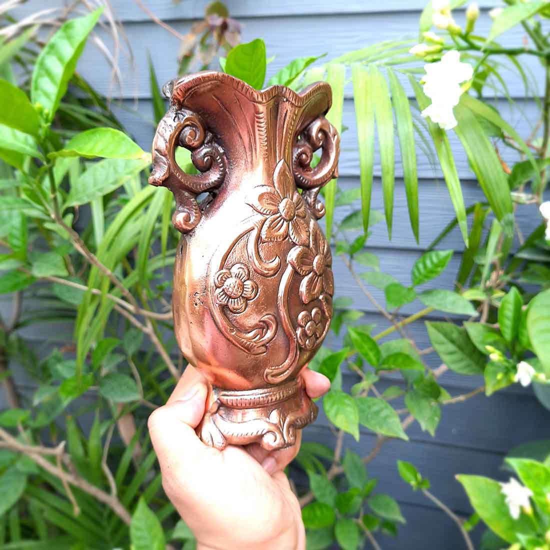 Artificial Flower Pot for Living Room - 8 Inch - ApkaMart