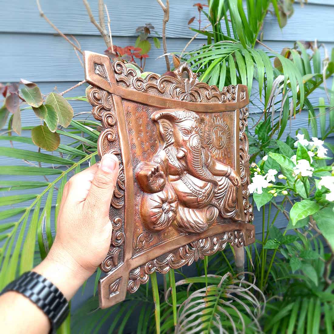 Ganesh Idol Home Entrance | Ganesh Wall Art -11 Inch - ApkaMart
