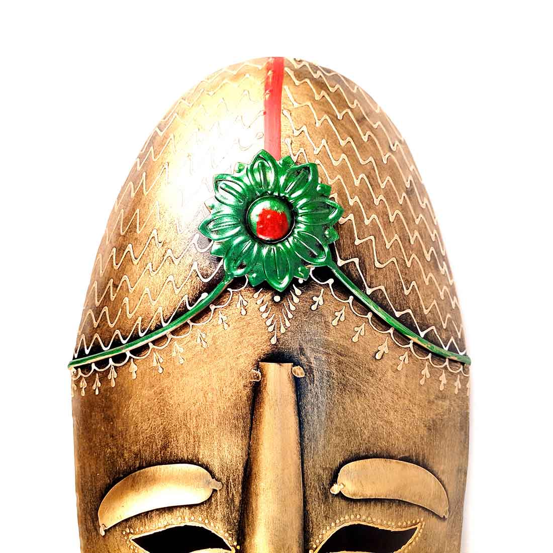 Tribal Women Mask Wall Hanging -for Home | Office | Cafés Interior Décor - 21 Inch - ApkaMart