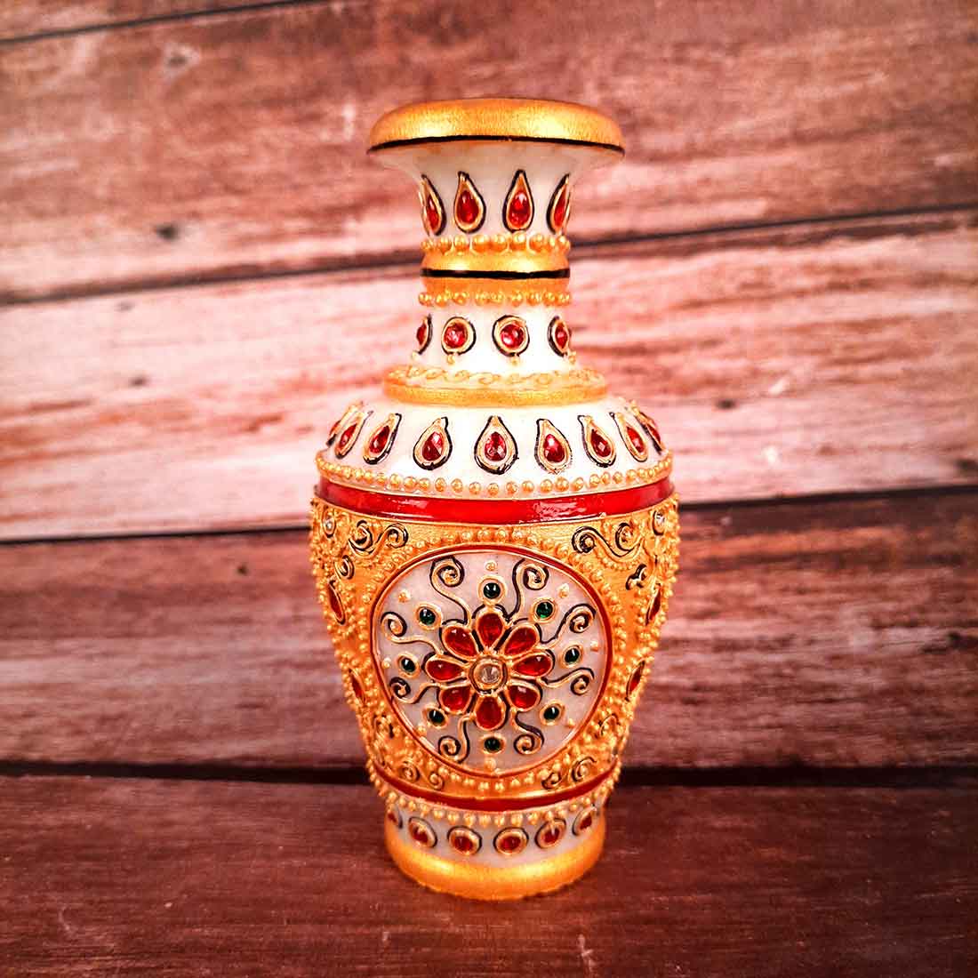 Small Flower Pots | Vase Marble - 6 Inch - ApkaMart