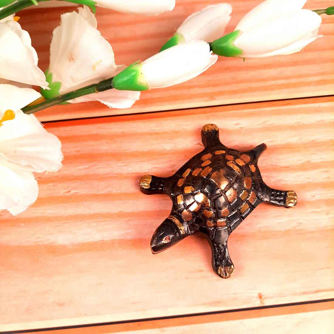 Tortoise Showpiece - For Vastu, Table Decor & Living Room - 2 Inch - ApkaMart