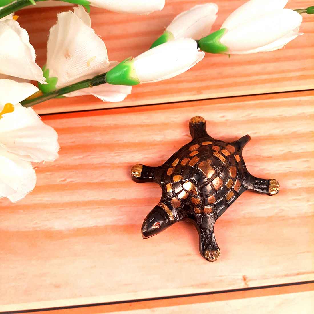 Tortoise Showpiece - For Vastu, Table Decor & Living Room  - 2 Inch - ApkaMart