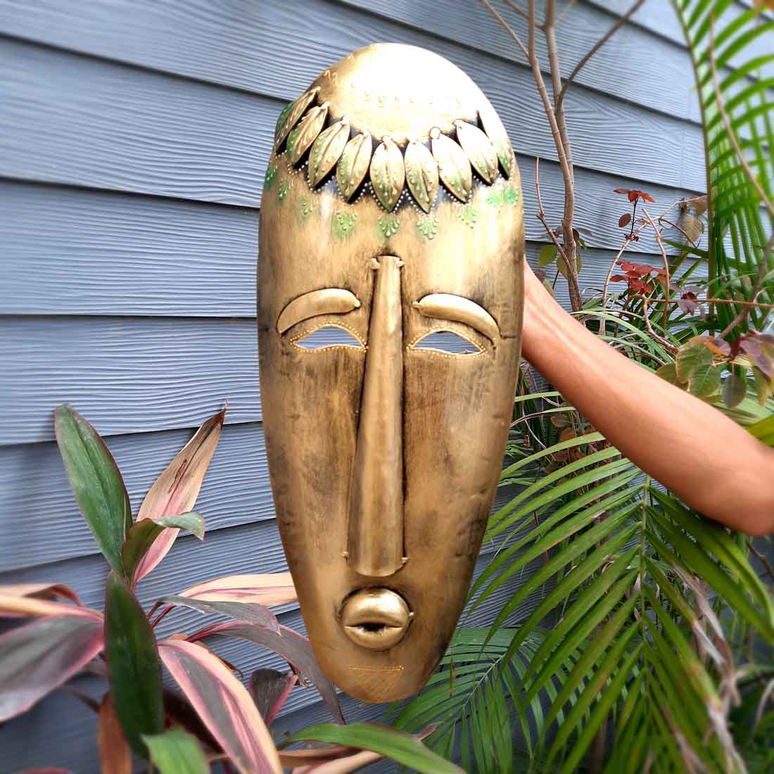 African Style Wall Decor Mask - Wall Hanging For Living room & Entrance Decor - 19 Inch - ApkaMart