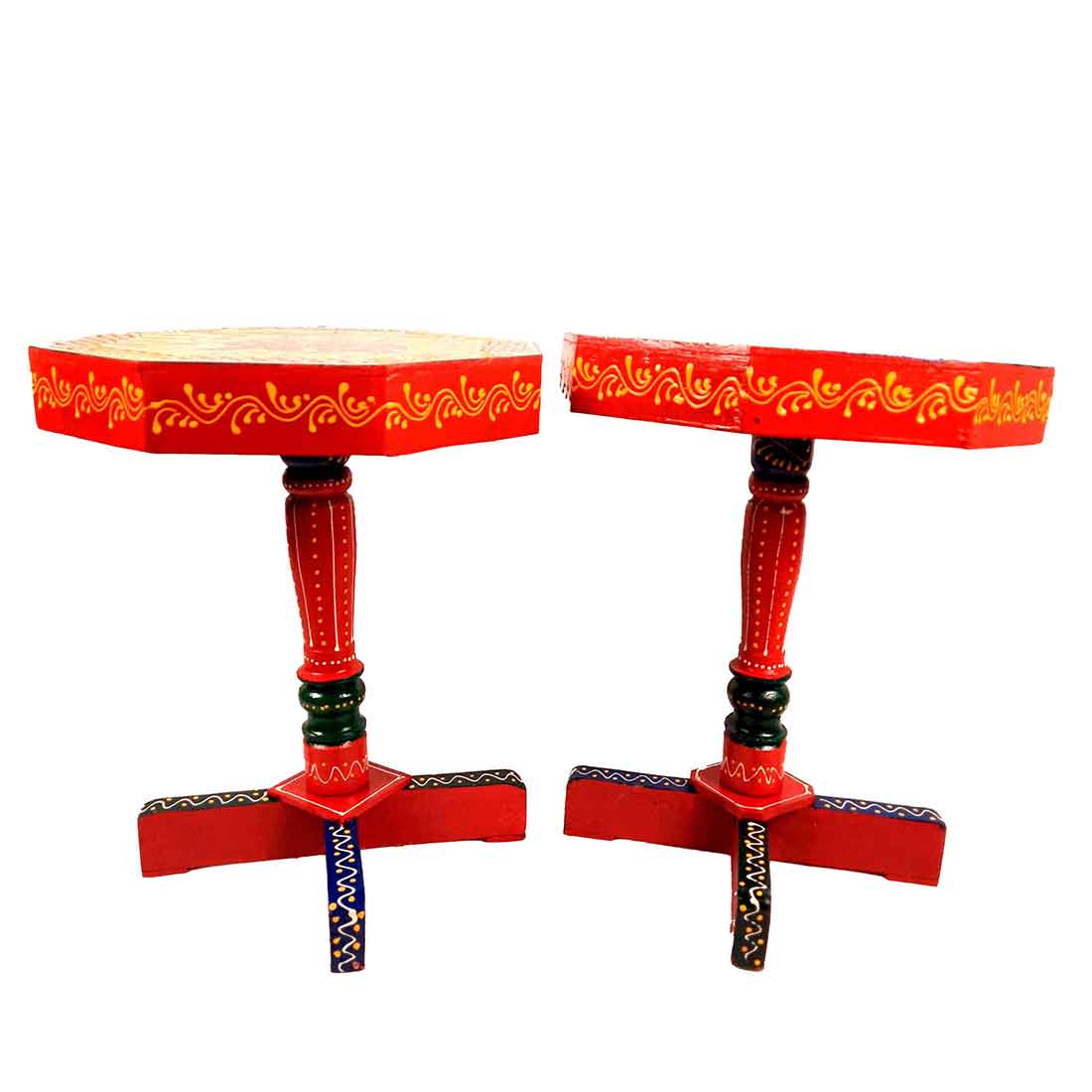 End Tables for Living Room | Wood Table - 15 Inch - Set of 2 - ApkaMart