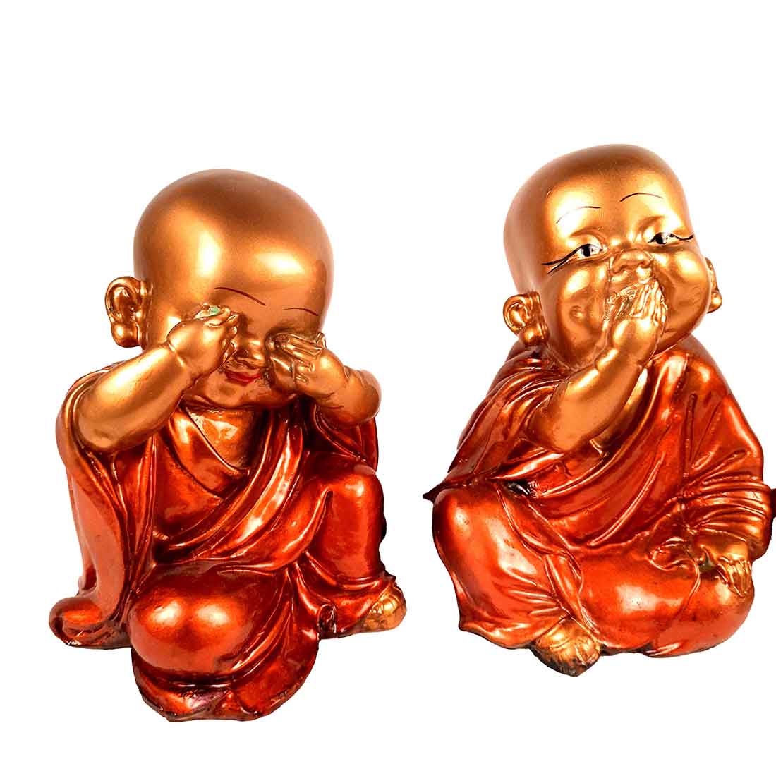 Baby Monk Showpiece - for Home & Garden Decor - Set of 3 - ApkaMart