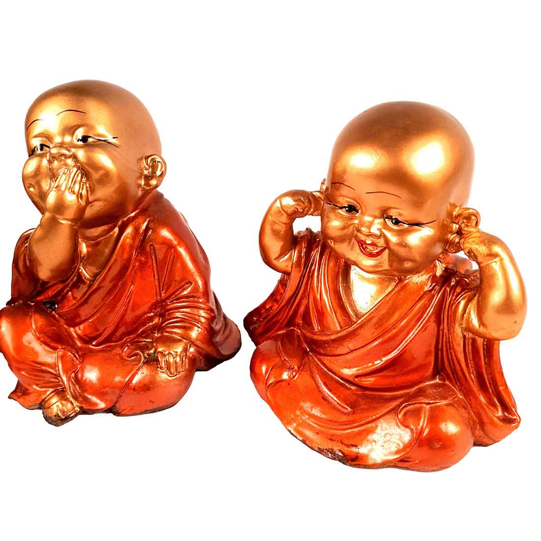 Baby Monk Showpiece - for Home & Garden Decor - Set of 3 - ApkaMart