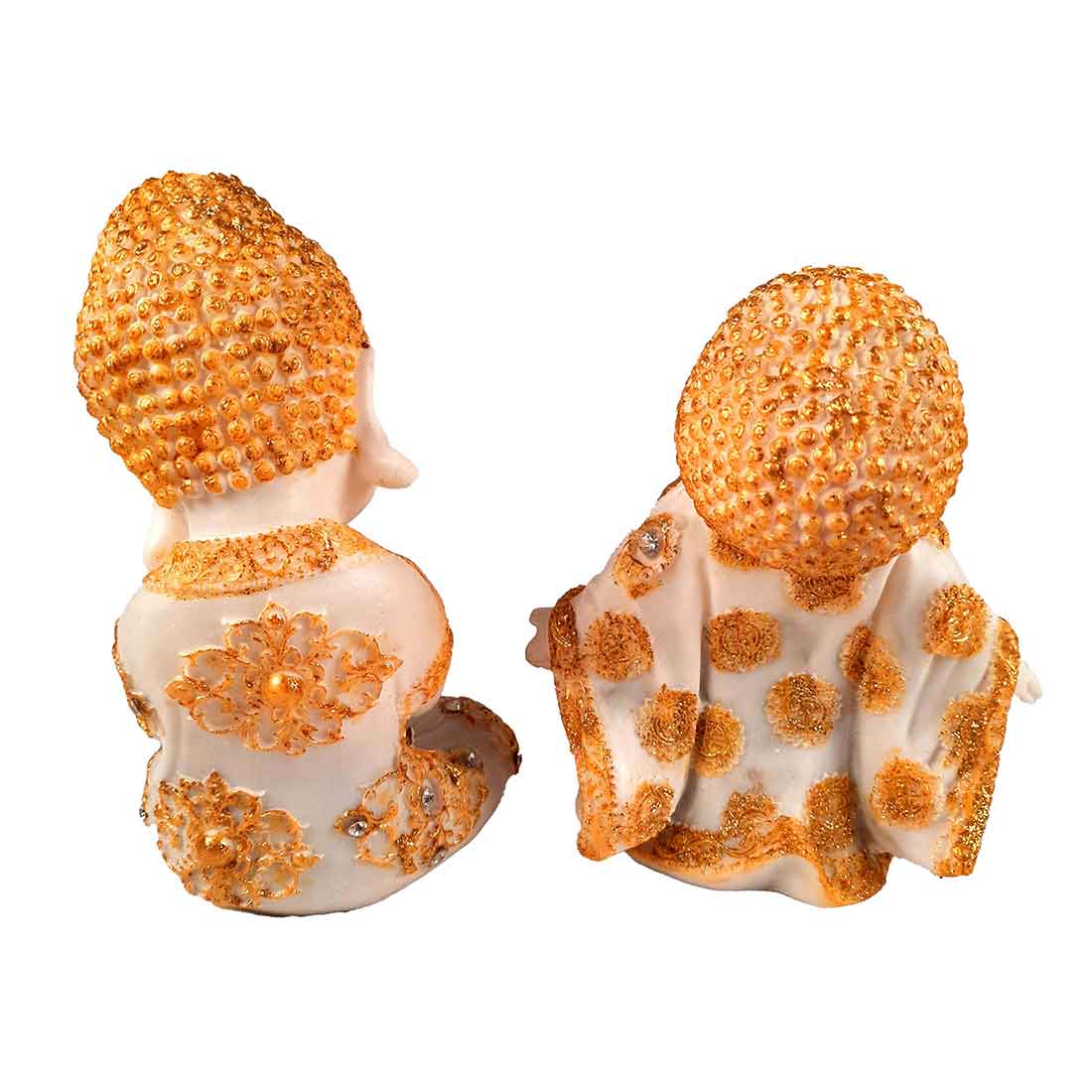 Baby Monk Showpiece - for Home & Garden Decor - 7 Inch - Set of 2 - ApkaMart