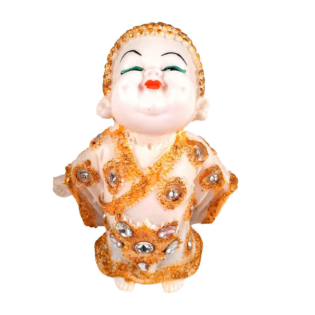 Baby Monk Showpiece - for Home & Garden Decor - 7 Inch - Set of 2 - ApkaMart