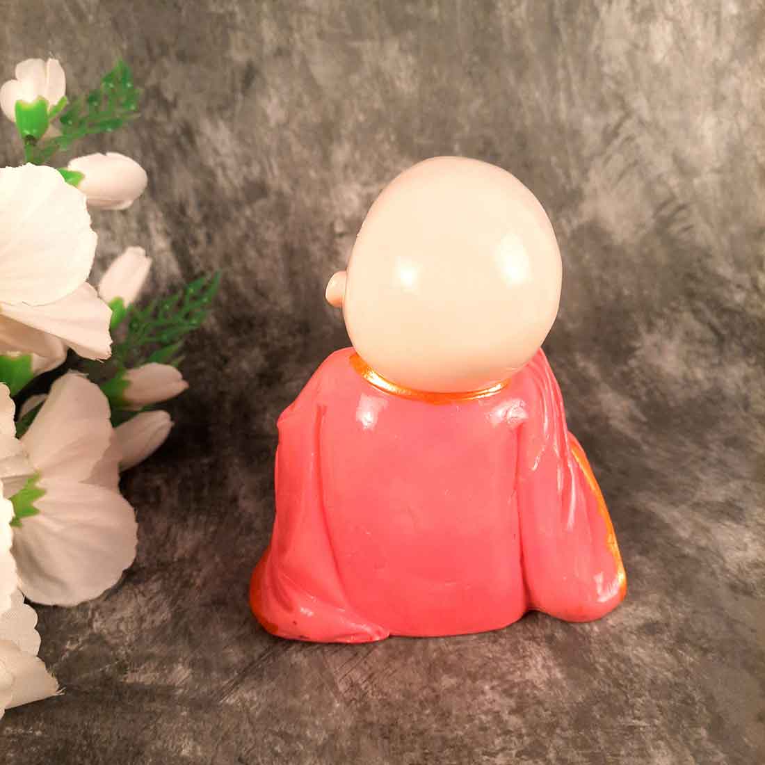 Baby Monk Showpiece - for Home  & Garden Decor - Set of 3 - ApkaMart