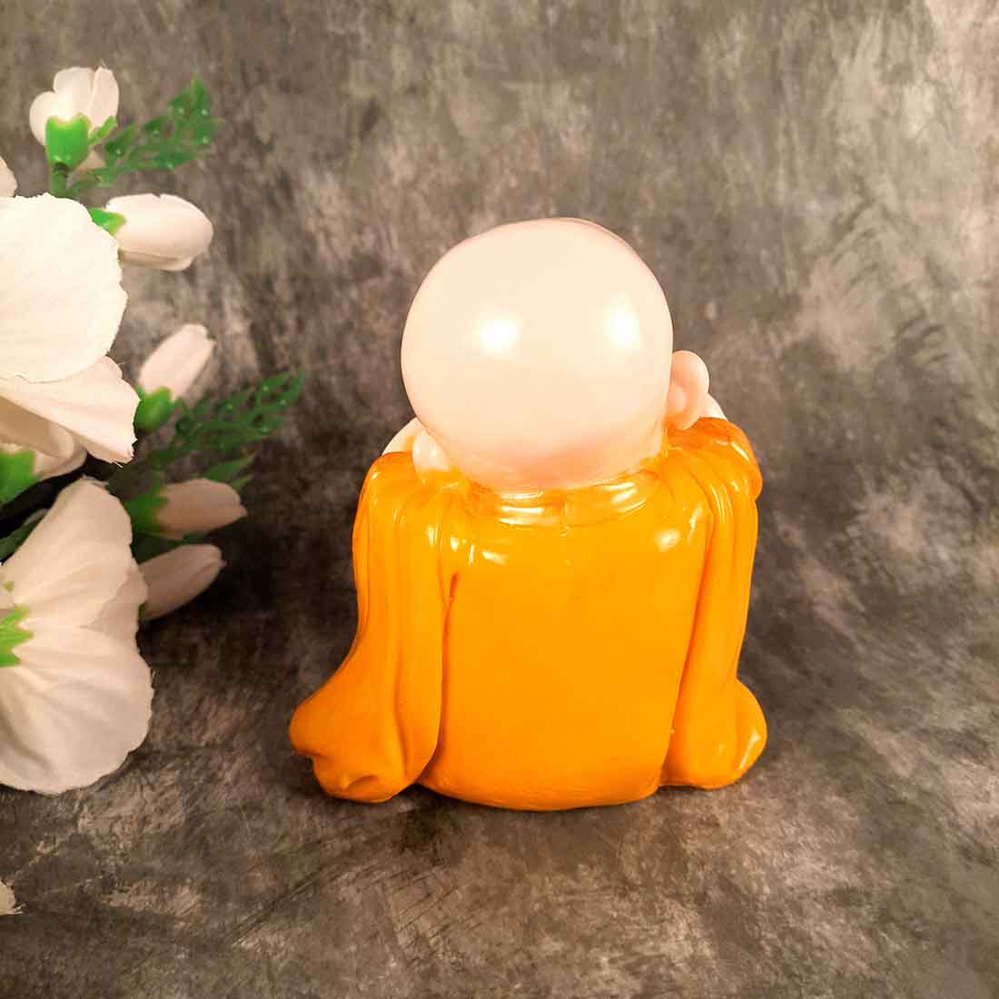 Baby Monk Showpiece - for Home  & Garden Decor - Set of 3 - ApkaMart