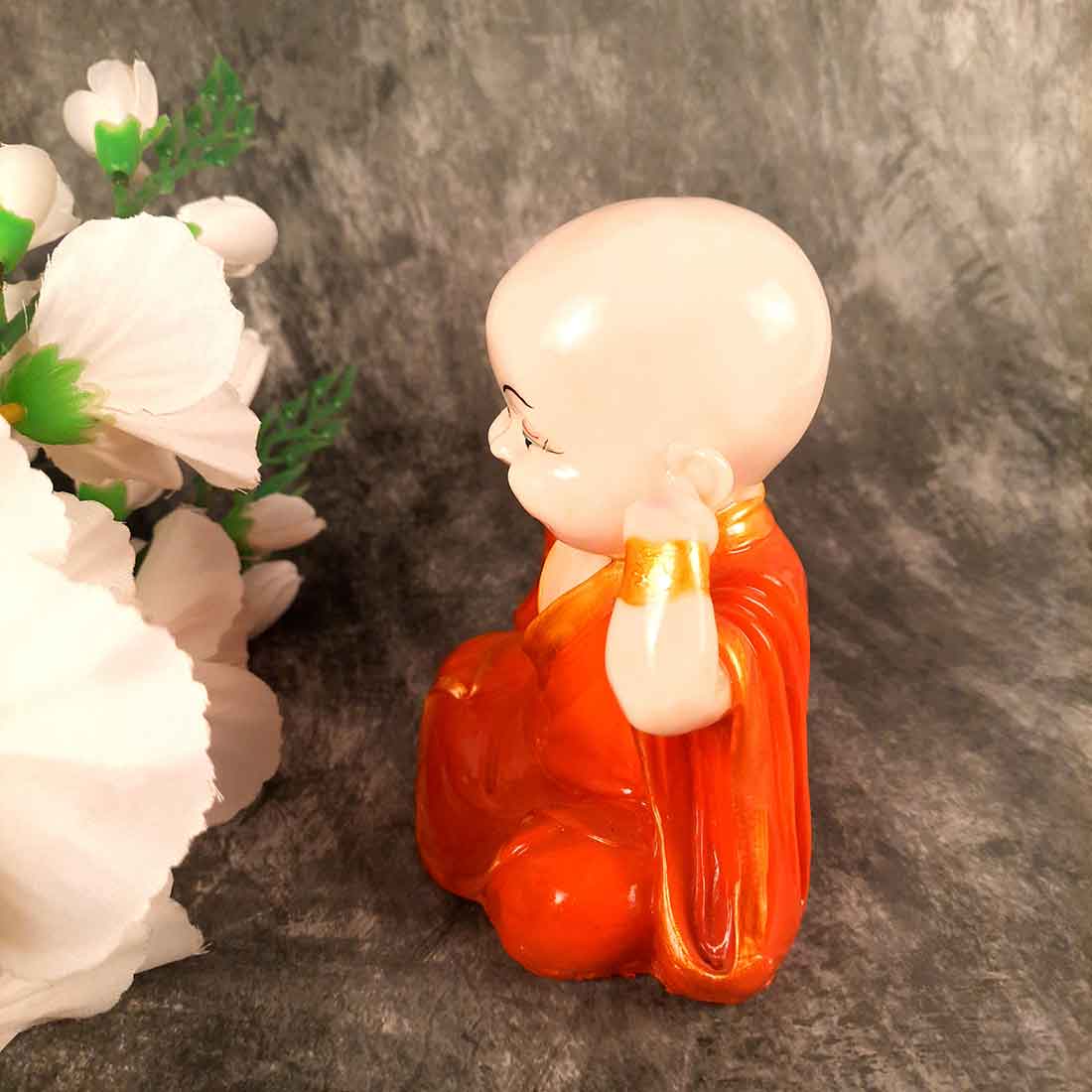 Baby Monk Showpiece - for Home  & Garden Decor - Set of 3 - ApkaMart