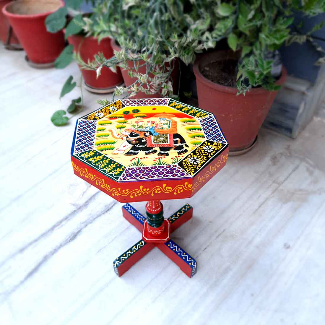 Chair & Side Table Set - For Living Room & Outdoor Decor - Set of 4- Apkamart #Style_Style 1