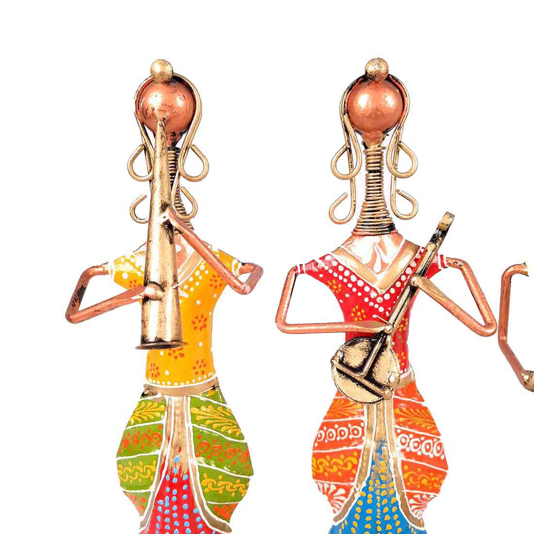 Musician Showpiece - Metal Figurines - For Table Decor & Living Room - 11 Inch - Set of 3 - ApkaMart