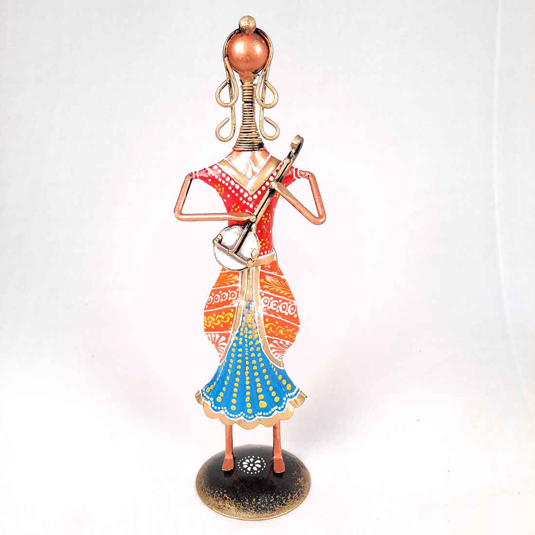 Musician Showpiece - Metal Figurines - For Table Decor & Living Room - 11 Inch - Set of 3 - ApkaMart