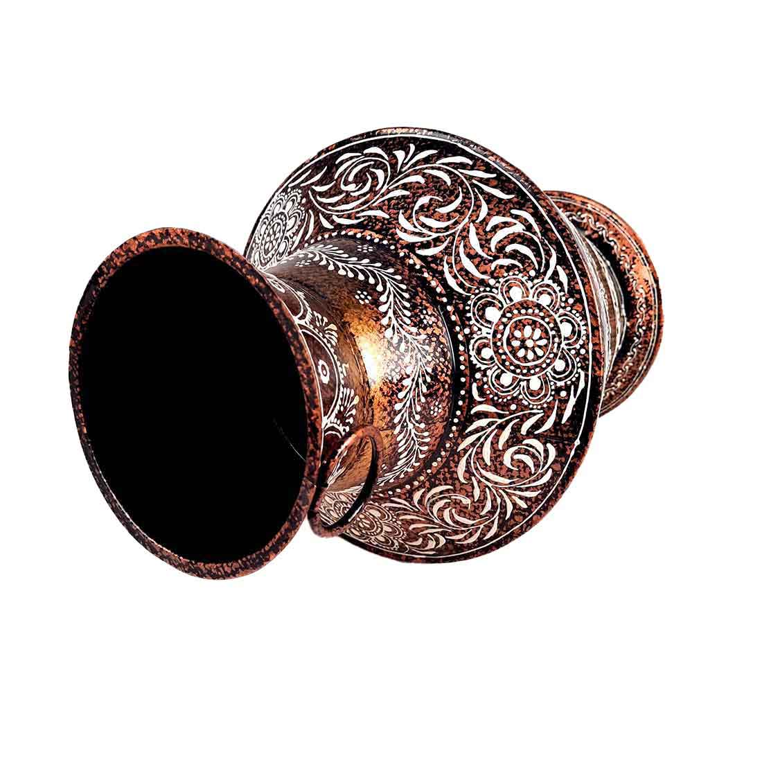 Designer Flower Pot - For Home Decor & Living Room - 16 Inch - ApkaMart