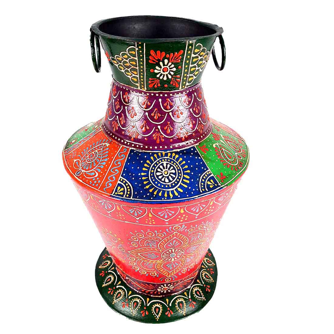 Metal Vase | Flower Vase For Living Room - 15 Inch - ApkaMart