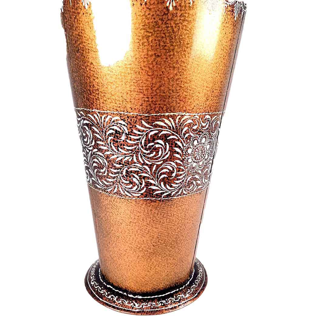 Corner Big Flower Vase | Big Flower Pot - for Living Room - 24 Inch - ApkaMart