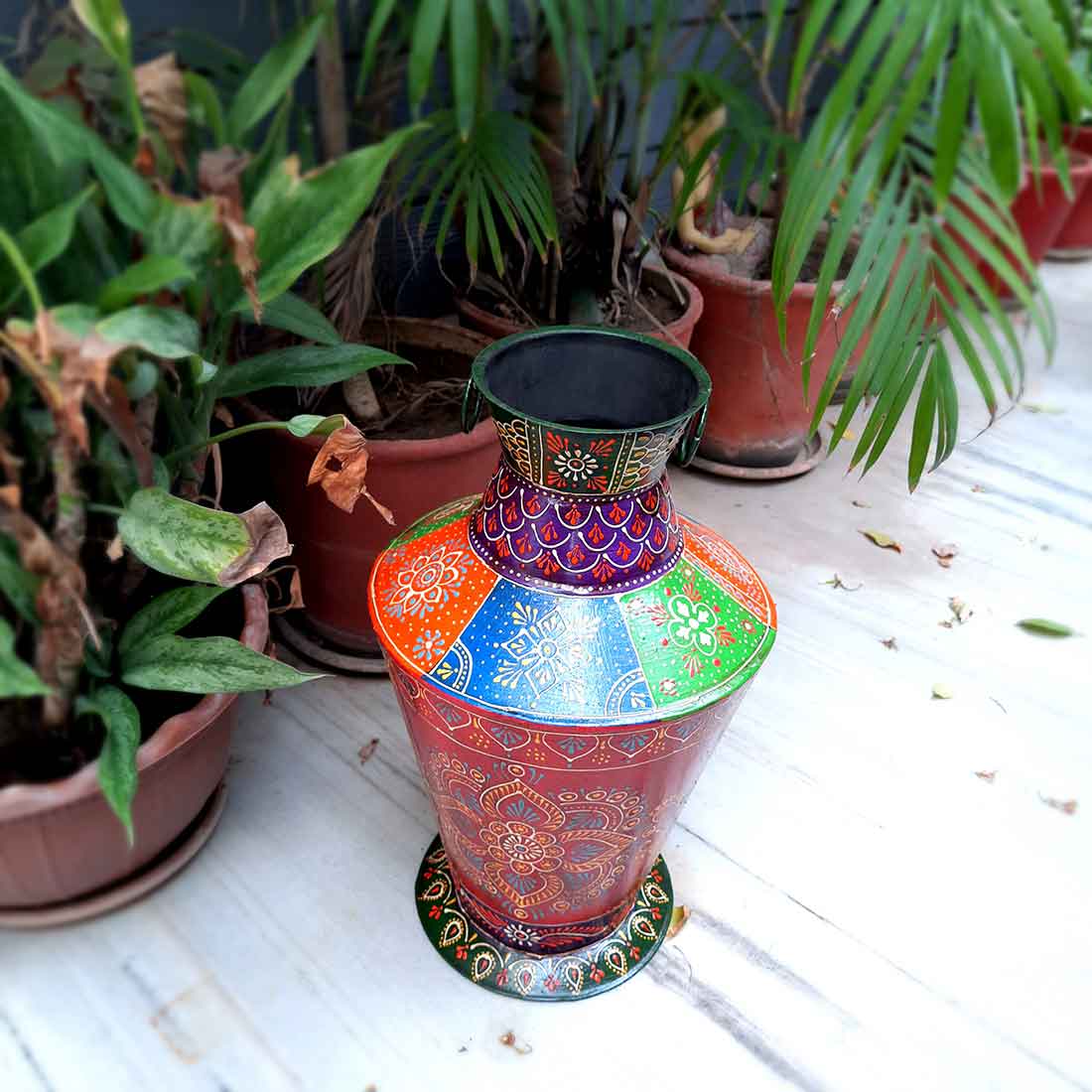 Vase for Artificial Flowers - For Table Decor & Shelf Decor - 18 Inch - ApkaMart