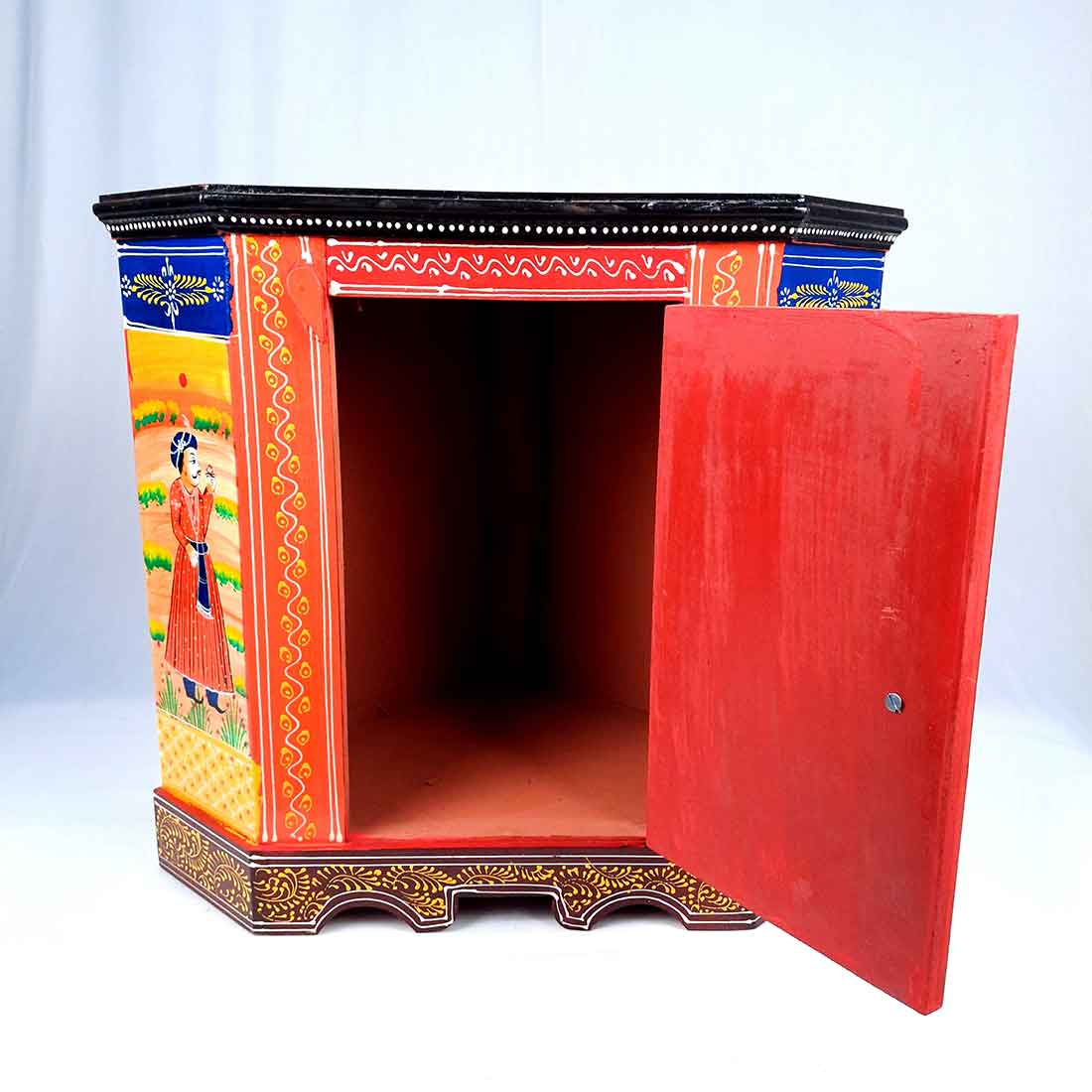 Almirah Corner Rack Corner | Tables for Living Room for Interiors Decor - 18 Inch - ApkaMart