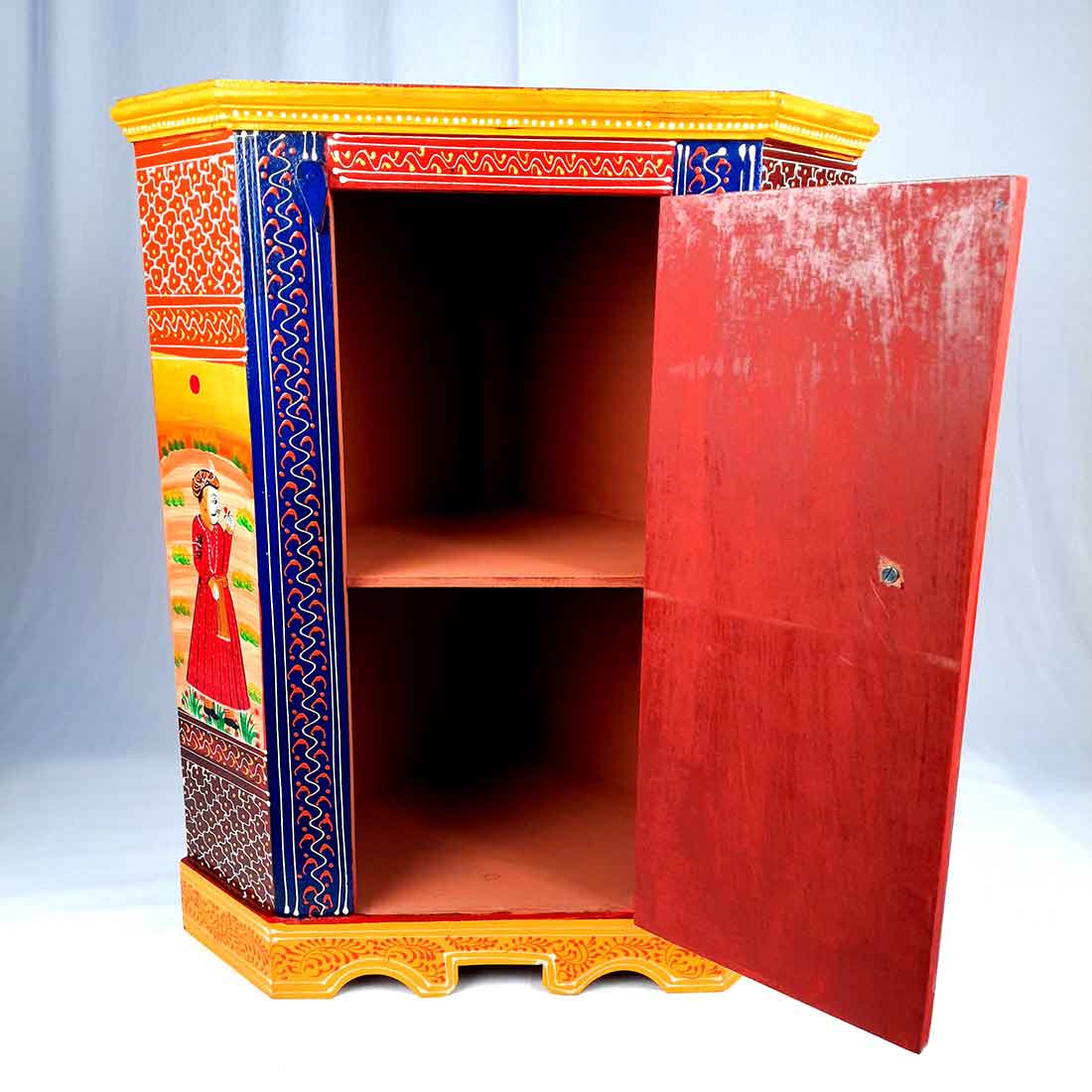 Almirah Corner Rack - Table with Drawer - for Bedroom with Storage - 24 Inch - ApkaMart