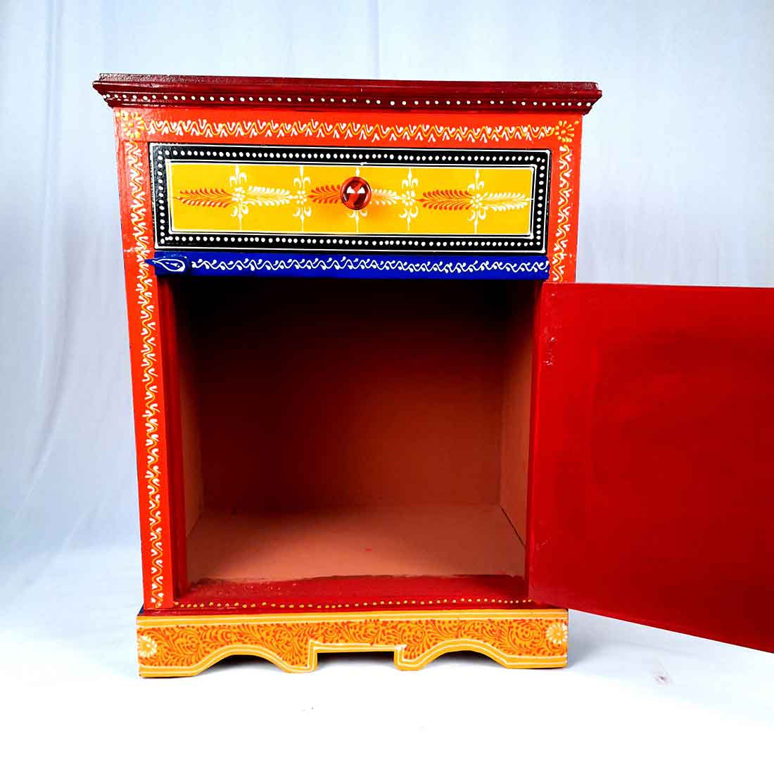 Bedside Table | Side Table with Drawer | for Placing Books & Magazines - 24 Inch - ApkaMart