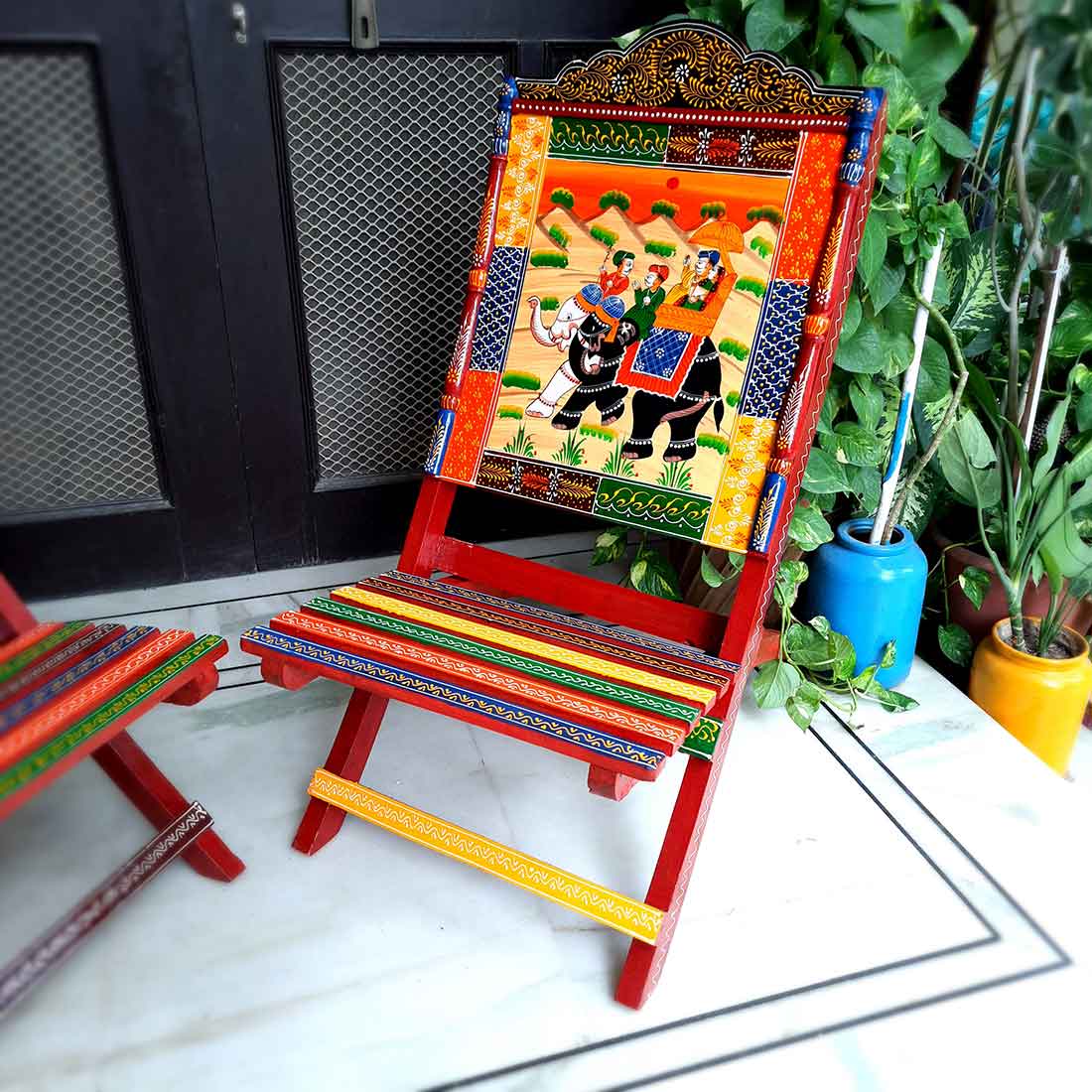 Wooden Chair Set of 2 - for Living Room & Home Decor - 35 Inch - ApkaMart