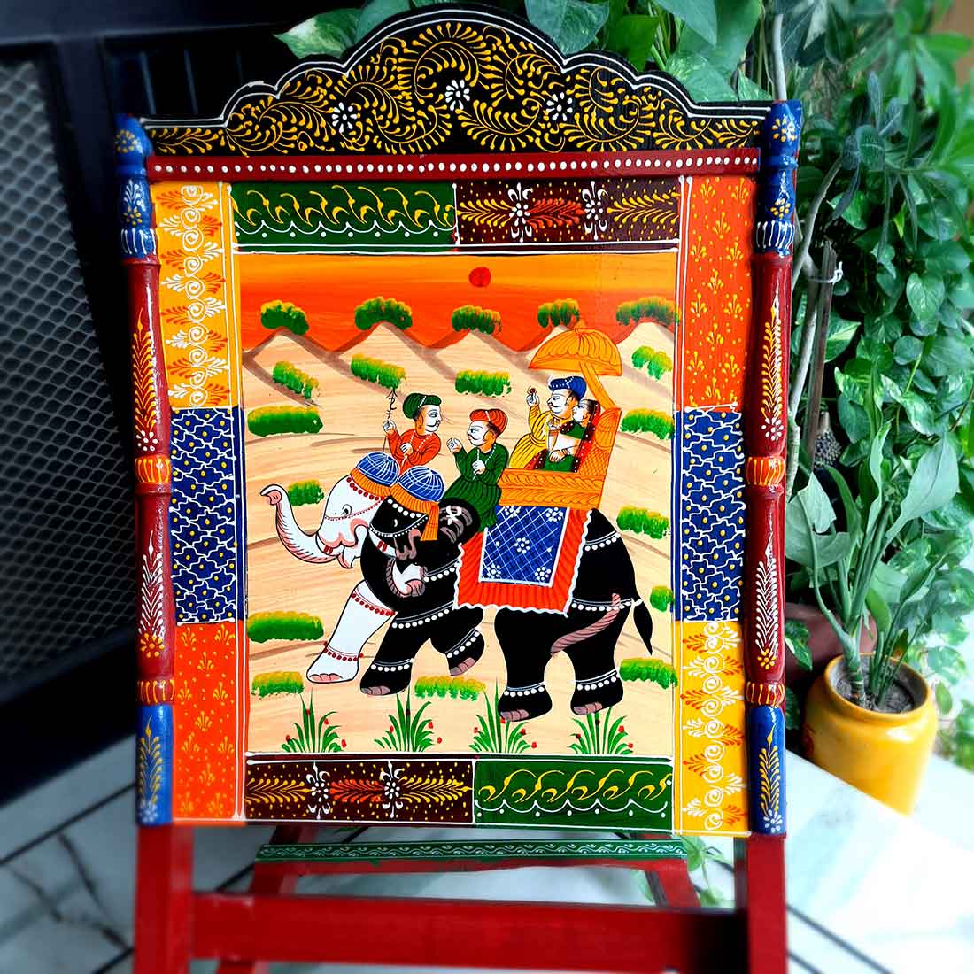 Wooden Chair Set of 2  - for Living Room & Home Decor - 35 Inch - ApkaMart